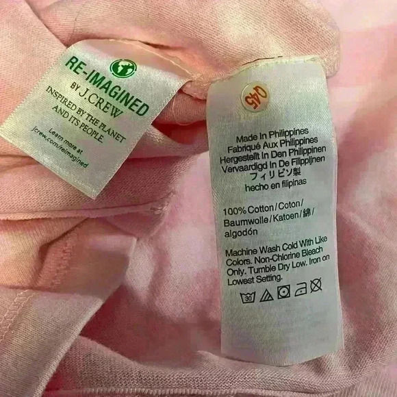 J.Crew Pink Striped Short Sleeve Cotton Maxi Dress Size Small - Picture 2 of 10